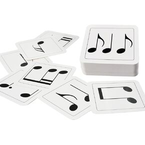 96 حزمة من بطاقات تدوين طاقم الموسيقى، مربعة مغلفة مقاس 6 بوصات، 24 نمطًا إيقاعيًا للمبتدئين، وممارسة الموسيقى، والأنشطة الجماعية in Kuwait