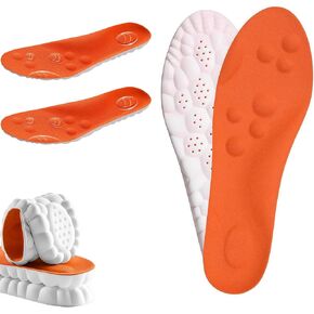 2026 New Steppers Insoles for Men & Women,4D Cloud Massage Memory Foam Insoles with Arch Support for All-Day Comfortable and Breathable (Men 10-11) in Kuwait