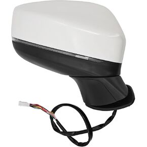 KC9E69121A White Passenger Side Mirror Assembly compatible with Mazda CX-5 2017-2023 Right Side Mirror 9 Pins w/Blind Spot Monitoring Power Fold Heated Turn Signal Replace# KC9E69121C MA1321200 in Kuwait