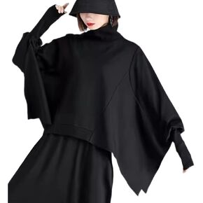 Sweatshirts for Women Long Sleeve Crewneck Pullover Loose Fit Trendy Casual Chic Top with Pocket in Kuwait