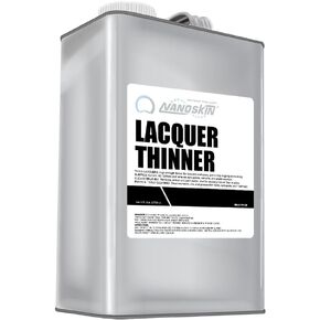 Nanoskin LACQUER THINNER 1 جالون - قوة احترافية، للأغراض العامة، مخفف ورنيش متوسط ​​الجفاف | الورنيش الشفاف والمصطبغ والإيبوكسيات | ينظف الرشاشات والأدوات والفرش والمعدات in Kuwait