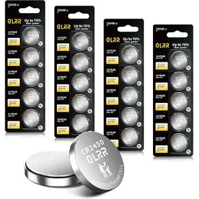 CR2450 بطارية 3 فولت بطارية ليثيوم عملة خلية 20 حزمة، بطاريات طويلة الأمد CR2450 مفتاح السيارة عن بعد، الساعات، المفاتيح الرئيسية، الآلات الحاسبة، الألعاب الإلكترونية in Kuwait