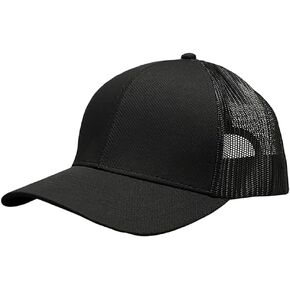 AVID Mainline Iconic Trucker BLK - نظام التشغيل الأسود - قبعة بيسبول للجنسين قابلة للتعديل للبالغين قبعة من القطن الفاخر للرياضات الخارجية للرجال والنساء in Kuwait