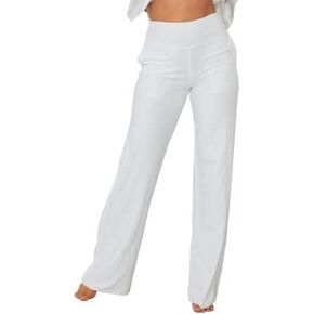 Lunya Women's Cool High Rise Pant, White, X-Small in Kuwait