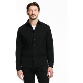 SAKS Fifth Avenue Men's Long Sleeve Textured Pique Button Down in Kuwait