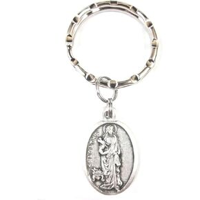 VPP St Agatha Pray for Us Medal Key Ring Gift Box Prayer Card in Saudi Arabia