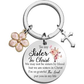هدايا الأخت في المسيح للنساء سلسلة المفاتيح المسيحية هدايا الأخت السرية للمرأة الأخوات الروح هدية الصداقة المسيحية للنساء الأصدقاء هدية لأخوات الروح in Kuwait