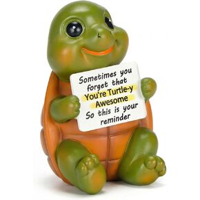 Lyeasw Inspirational Turtle Gifts for Women Men, Positive Turtles Birthday Mothers Day Motivational Gifts for Teachers Coworker Turtle Lovers, Small Turtle Figurines for Home Office Desk Decor in Kuwait