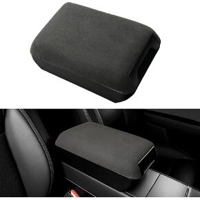 Center Console Armrest Cover for Tesla Model Y Juniper & Model 3 Highland 2004-2026 Soft Support & Hidden Storage Box, Suede Texture Armrest Cover Cushion, Anti-Scratch Armrest Protector Accessories in Kuwait