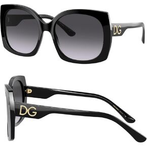 DOLCE & GABBANA DG4385 Square DG Logo Acetate Sunglasses with Luxury Eyewear Kit in Kuwait