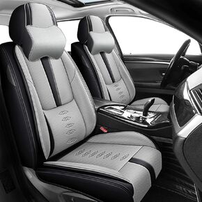 Leather Seat Covers for Volkswagen VW Arteon 2019-2023,Premium Car Seat Covers Full Set,Waterproof Car Seat Protectors with Airbag,Comfort Interior Cover Seats for Cars(Black) in Kuwait