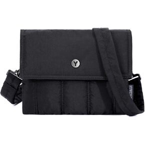 Puffy Crossbody Bags for Women Small Cross Body Purse Lightweight Shoulder Handbag Nylon Purse for Outdoor Travel in Saudi Arabia