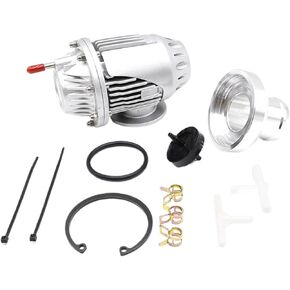 ضغط الشاحن التوربيني، صمام نفخ Pro Super SQV Pro Super SQV 4 Turbo HKS Universal Aluminium SSQV Blow-Off شفة قابلة للتعديل IV SQV4 محول تعديل الصوت وترقيته (فضي) in Kuwait