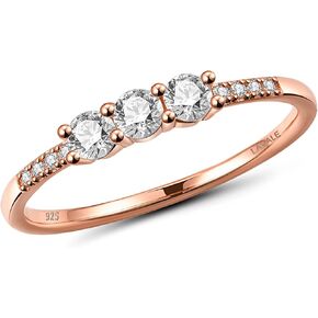 LAVALE Round Cut Moissanite Wedding Band for Women, Brilliant D Color VVS1 Clarity Classic Lab Created Diamond Solitaire Ring 18K White Yellow Rose Gold Vermeil 4 Claw Knife Edge Moissanite Rings in Kuwait