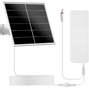مجموعة لوحة شمسية بقدرة 20 وات مع بطارية 24000 مللي أمبير في الساعة للكاميرات الأمنية والكاميرات، مخرج قابل للتعديل 5 فولت/12 فولت، مقابس USB-C وDC، مقاومة للماء IP66، تركيب 360 درجة in Kuwait