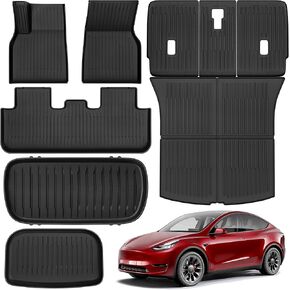 OEDRO Floor Mats Fit for 2018-2024 2025 Honda Odyssey, All Weather Car Mats TPE Accessories Upgraded 2nd Gen Floor Liner for Odyssey,1st 2nd & 3rd Rows and Cargo Liner, Black in Kuwait