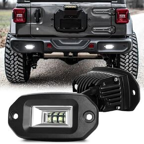 Flush Mount LED Pods, 40W 2PCS Off Road Backup LED Light Bar Driving Lights Fog Lamp for Jeep Bumper ATV UTV SUV Truck Boat in Kuwait