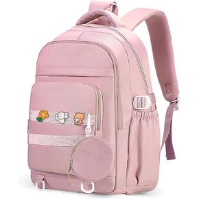 Cute Backpack for Teen Girls Boys, Aesthetic Laptop Bookbag for College High Middle School Student Women, Pink in Kuwait