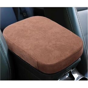 Car Center Console Cover, Leather Memory Foam Vehicle Armrest Seat Box Cover, Comfortable Scratch Resistant Auto Interior Middle Console Protector, Universal for SUV Automobile Truck (Green) in Kuwait