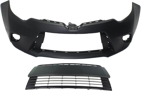 Garage-Pro Front Bumper Cover KIT For Toyota Corolla 2014-2016 CE/L/LE/LE Eco Sub-Models, Without Chrome Grille Surround, Primed CAPA in Saudi Arabia