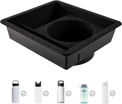 Gen 2 Tesla Model Y & Model 3 Cup Holder Insert – Center Console Organizer – Fits 26–32 oz Extra Large Tumblers & Bottles Including Yeti, Hydro Flask, Nalgene, Simple Modern, ThermoFlask in Saudi Arabia