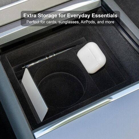 Gen 2 Tesla Model Y & Model 3 Cup Holder Insert – Center Console Organizer – Fits 26–32 oz Extra Large Tumblers & Bottles Including Yeti, Hydro Flask, Nalgene, Simple Modern, ThermoFlask in Saudi Arabia