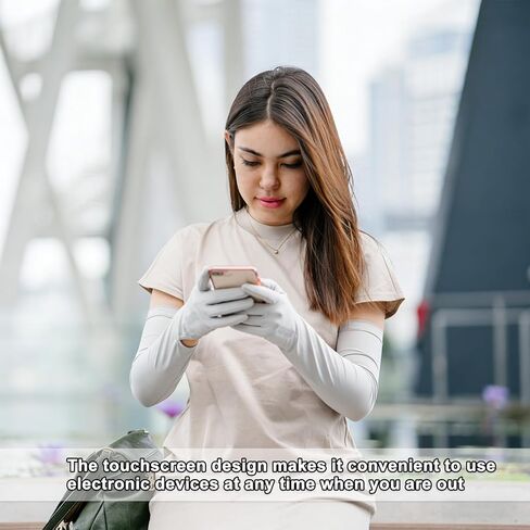 قفازات حماية من الشمس مع شاشة تعمل باللمس للنساء لركوب الدراجات والقيادة والرياضات الخارجية وقفازات للأشعة فوق البنفسجية للصيف in Kuwait