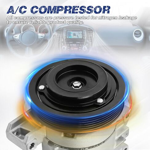 A/C Compressor with Clutch Compatible with Nissan Rogue 2008-2013 Rogue Select 2014-2015 2.5L, Replace OE Number 98490, 97490, 92600-JM01B, 92600-JM01C, 92600-JM01E,92610JM01A, 92610JM01C, 92610JM01E in Saudi Arabia