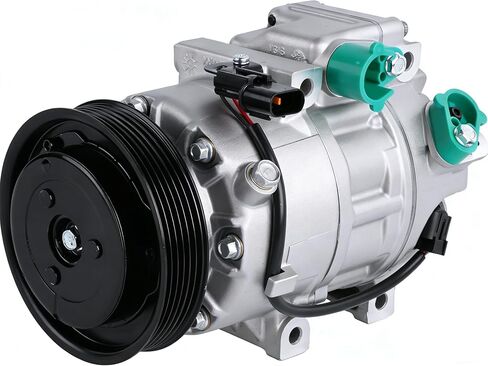 198377 Air Conditioning A/C Compressor with Clutch Compatible with 2013-2018 Santa Fe Sport L4 2.0L/ L4 2.4L Kia Sorento 2012-2014 Replace 977011U500 CO-11349C in Kuwait