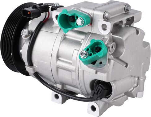 198377 Air Conditioning A/C Compressor with Clutch Compatible with 2013-2018 Santa Fe Sport L4 2.0L/ L4 2.4L Kia Sorento 2012-2014 Replace 977011U500 CO-11349C in Kuwait