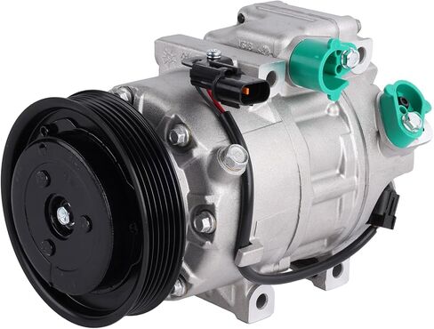 198377 Air Conditioning A/C Compressor with Clutch Compatible with 2013-2018 Santa Fe Sport L4 2.0L/ L4 2.4L Kia Sorento 2012-2014 Replace 977011U500 CO-11349C in Kuwait