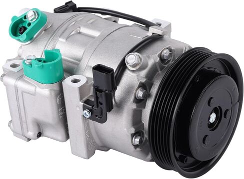 198377 Air Conditioning A/C Compressor with Clutch Compatible with 2013-2018 Santa Fe Sport L4 2.0L/ L4 2.4L Kia Sorento 2012-2014 Replace 977011U500 CO-11349C in Kuwait