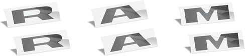 Reflective Concepts 2019-2026 RAM Door Emblem Overlay Decal Stickers - (Color: Gloss Red) in Saudi Arabia