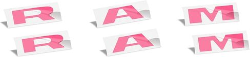 Reflective Concepts 2019-2026 RAM Door Emblem Overlay Decal Stickers - (Color: Gloss Red) in Saudi Arabia