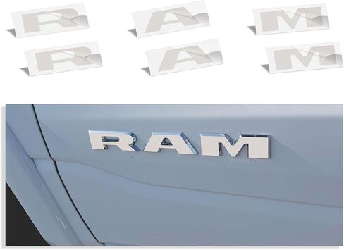 Reflective Concepts 2019-2026 RAM Door Emblem Overlay Decal Stickers - (Color: Gloss Red) in Saudi Arabia