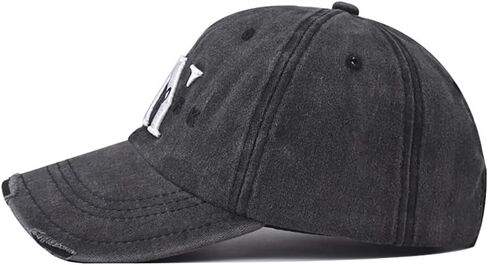 Vintage Washed New York Men's Baseball Cap Classic Style Unisex Flat Cap Dad Hat Outdoor Cap Trucker Hat in Saudi Arabia