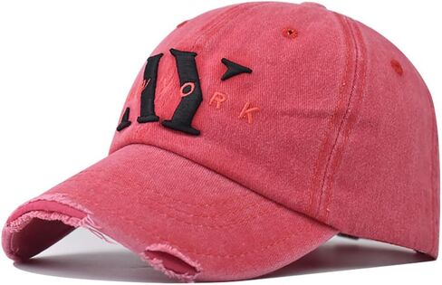 Vintage Washed New York Men's Baseball Cap Classic Style Unisex Flat Cap Dad Hat Outdoor Cap Trucker Hat in Saudi Arabia