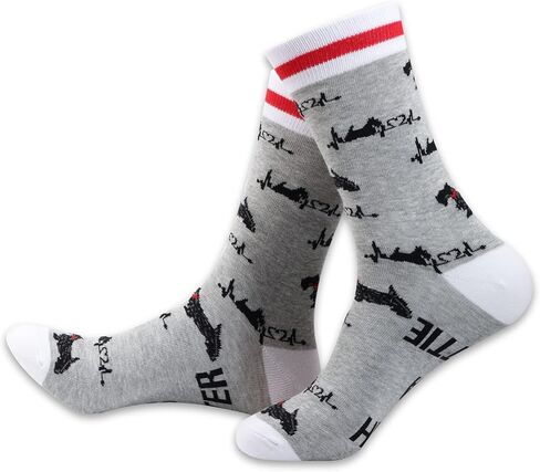 PXTIDY 2 Pairs Scottie Socks Scottish Terrier Gift Dog Lover Gifts Life Is Better With A Scottie in Saudi Arabia