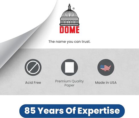 مجلة DOME للأعمال - دفتر مخطط احترافي بغلاف مقوى مقاس 5 × 8 بوصة مع غلاف معدني وملصقات ودليل تنظيمي، 200 صفحة، ورق ممتاز خالي من الأحماض بوزن 60 رطل، صنع في الولايات المتحدة الأمريكية in Kuwait