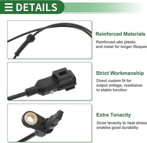 ABS Wheel Speed Sensor ABS Sensor No.T4A4018/T4A41082 for Jaguar F-Pace X761 2015-2024 1 Pc Front Left Front Right in Kuwait