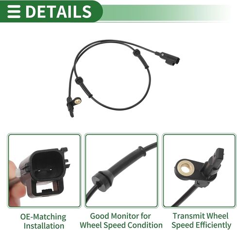 ABS Wheel Speed Sensor ABS Sensor No.T4A4018/T4A41082 for Jaguar F-Pace X761 2015-2024 1 Pc Front Left Front Right in Kuwait