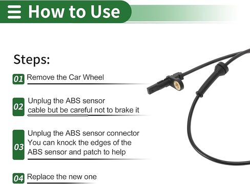 ABS Wheel Speed Sensor ABS Sensor No.T4A4018/T4A41082 for Jaguar F-Pace X761 2015-2024 1 Pc Front Left Front Right in Kuwait