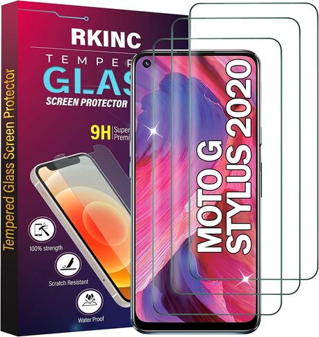 RKINC Screen Protector [3-Pack] for Motorola Moto G Power 5G (2024) [Not Fit for 2020-2023 Version], Tempered Glass Film Screen Protector, 0.33mm [LifetimeWarranty][Bubble-Free][Anti-Shatter] in Saudi Arabia