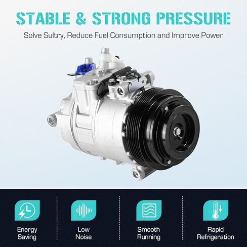 AC Compressor with A/C Clutch for Mercedes Benz C220 C230 CLK320 C36 AMG Series E300 1996-2009, for Dodge/Freightliner Sprinter 2500 3500 2.7L 2002-2006, for Chrysler Crossfire 3.2L 2004-2008 in Saudi Arabia