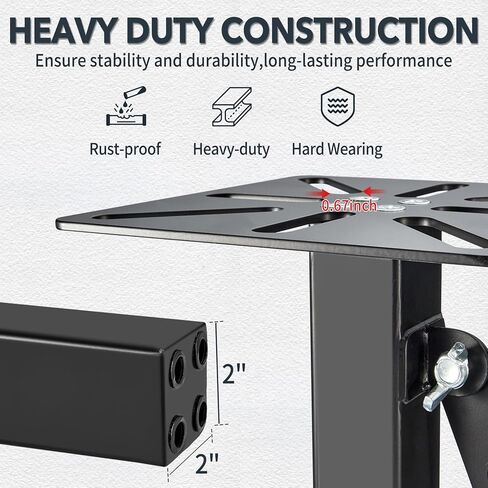 لوحة ملزمة مثبتة على وصلة ربط، حامل ملزمة ارتفاع قابل للتعديل للشاحنات والمقطورات والمركبات الترفيهية، مناسبة عالميًا لجهاز الاستقبال مقاس 2 بوصة in Kuwait