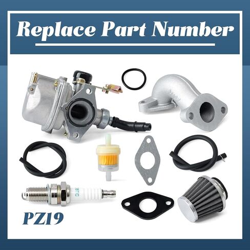 مكربن ​​PZ19 متوافق مع Kayo Fox 70 Bull 125 لـ Predator 125 70cc 90cc 125cc ATV Quad، Carb مع مرشحات in Kuwait