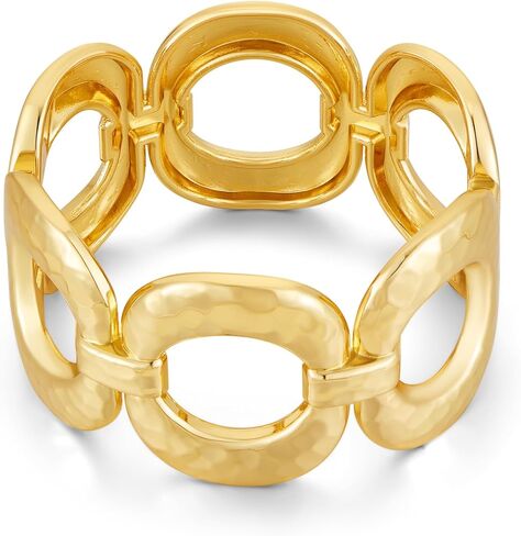 Chunky Gold Bracelet for Women - Bold Bangle and Statement Adjustable Bracelet, Modern Chunky Jewelry Collection in Kuwait