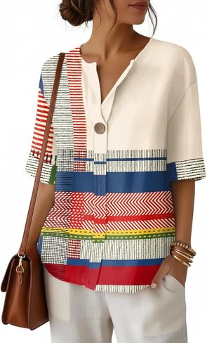 Summer Shirts for Women 2026 Short Sleeves Blouses Dressy Casual Tunic Tops in Saudi Arabia