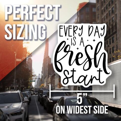 Inspirational Every Day is A Fresh Start Magnet - Motivational Fridge Magnet - Positive Quote Kitchen Decor - Encouraging Gift Magnet - Car Magnet AAMT1396 in Saudi Arabia