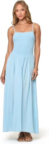 L*Space Misha Dress for Women, Longline Smocked Bodice Maxi, 100% Rayon Summer Sundress, Adjustable Strap A-line Gown in Saudi Arabia